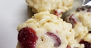 White Chocolate-Cranberry Crispy Rice Treats