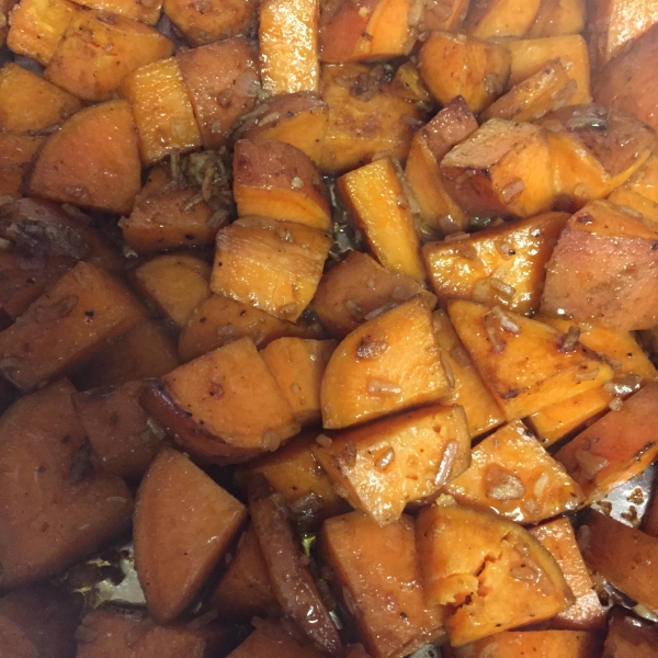 Onion Roasted Sweet Potatoes