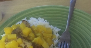 Grilled Spiced Chicken with Caribbean Citrus-Mango Sauce