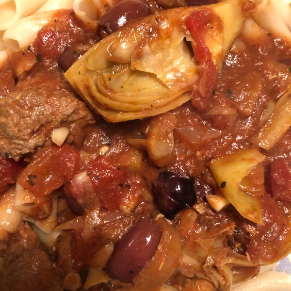Slow Cooker Mediterranean Beef with Artichokes