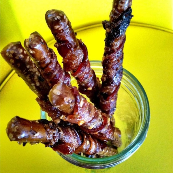 Bacon Wrapped Pretzels