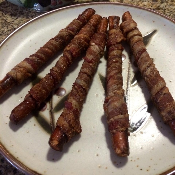 Bacon Wrapped Pretzels