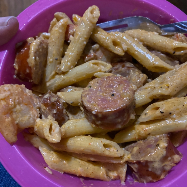 Creamy Cajun Shrimp Pasta