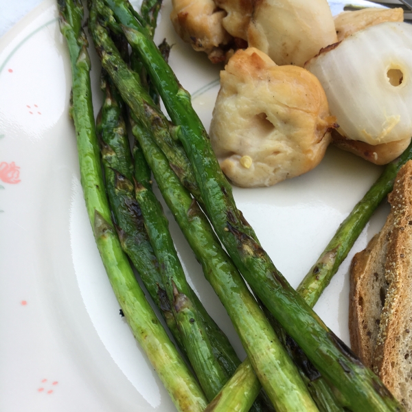 Grilled Lemon Parmesan Asparagus