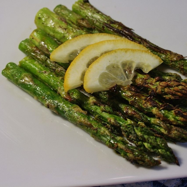 Grilled Lemon Parmesan Asparagus