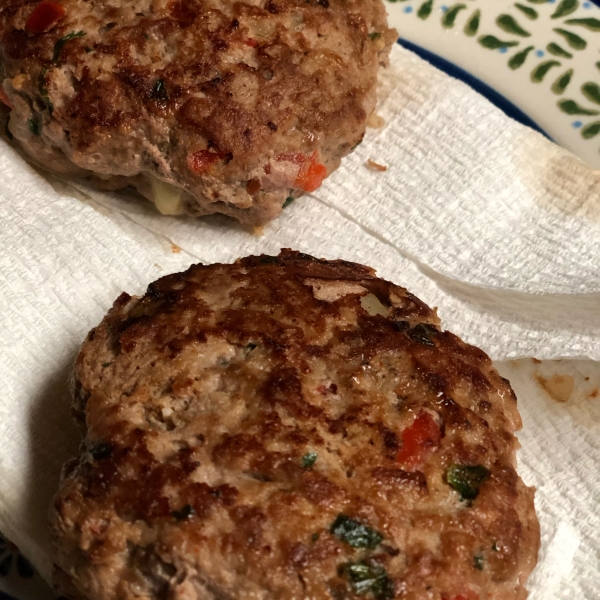 Fiesta Stuffed Turkey Burgers