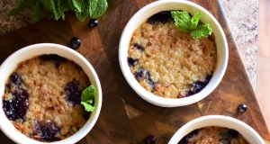 Blueberry Oatmeal Cream Brulee