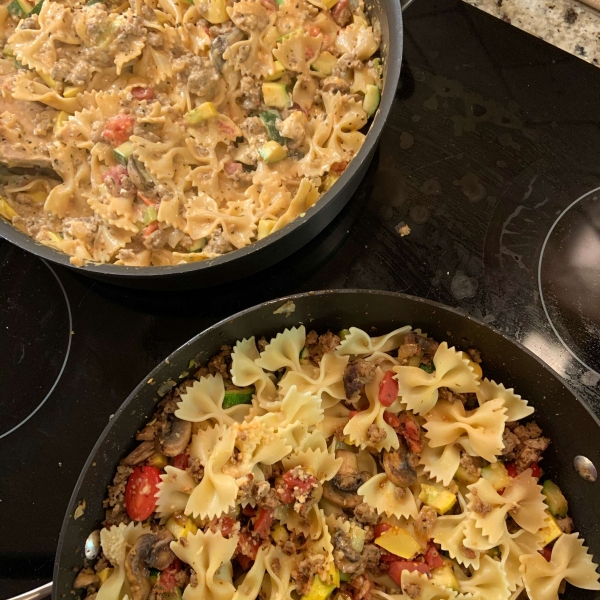 Pasta Primavera with Italian Turkey Sausage