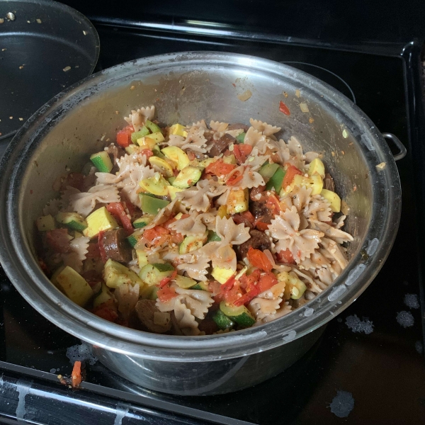 Pasta Primavera with Italian Turkey Sausage