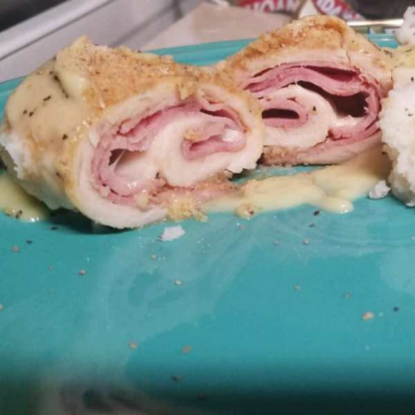 Easy Baked Chicken Cordon Bleu