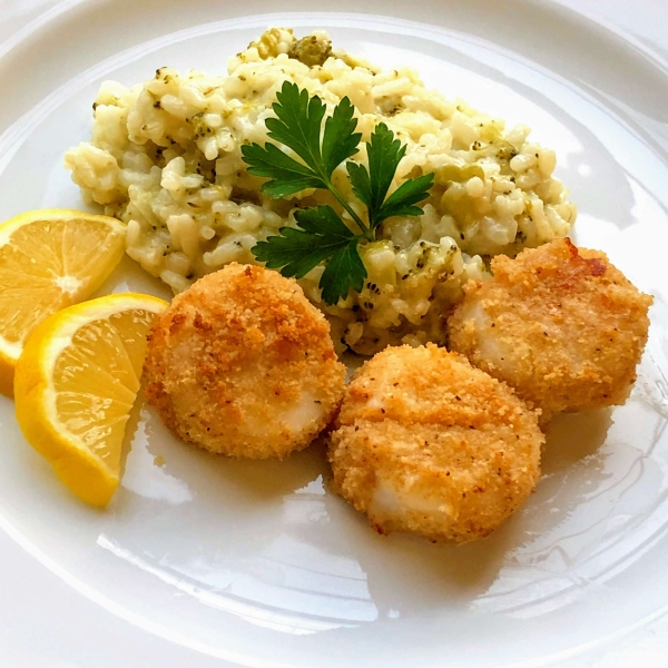 Air Fryer Breaded Sea Scallops