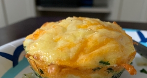 Mini Spinach and Crab Quiche