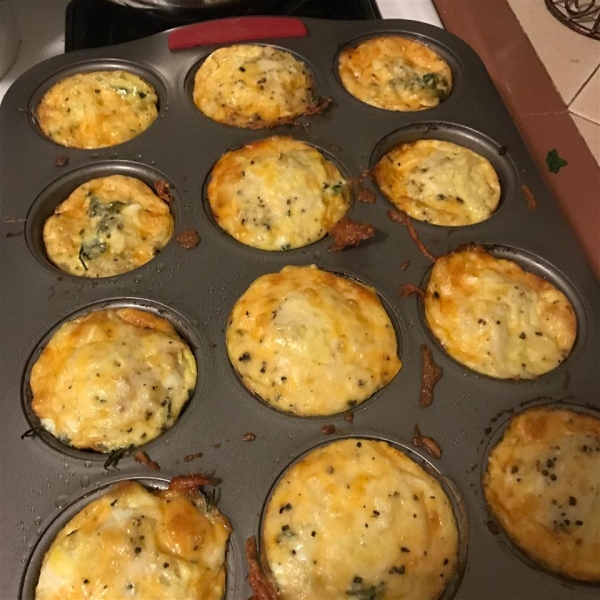 Mini Spinach and Crab Quiche