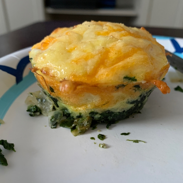 Mini Spinach and Crab Quiche