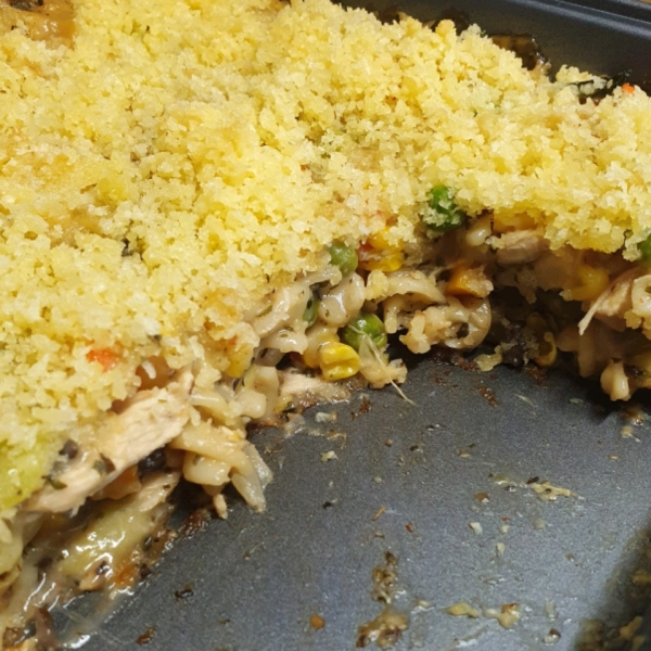 Chicken and Pasta Casserole with Mixed Vegetables