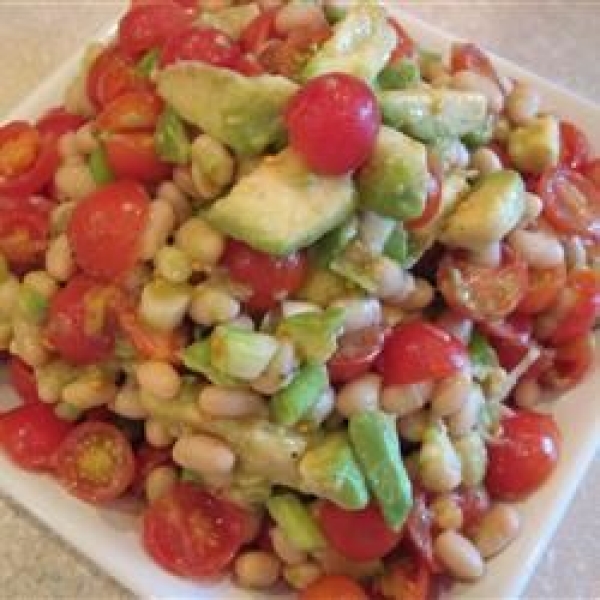 White Bean, Tomato, and Avocado Salad