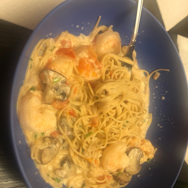 Champagne Shrimp and Pasta