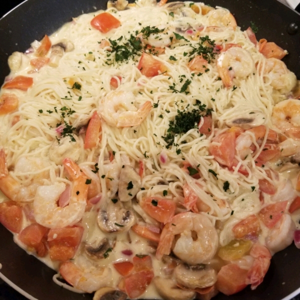 Champagne Shrimp and Pasta