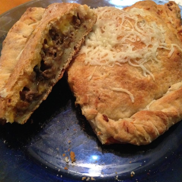 Mushroom Cheeseburger Calzones