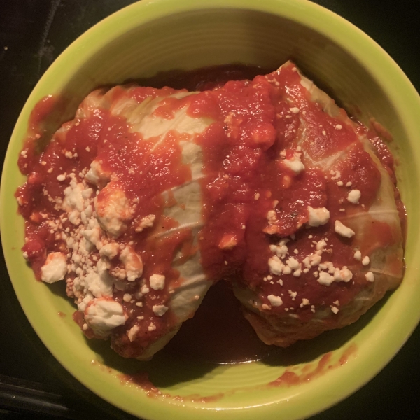 Lamb and Rice Stuffed Cabbage Rolls