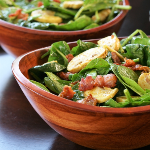 Spinach Salad with Curry Vinaigrette