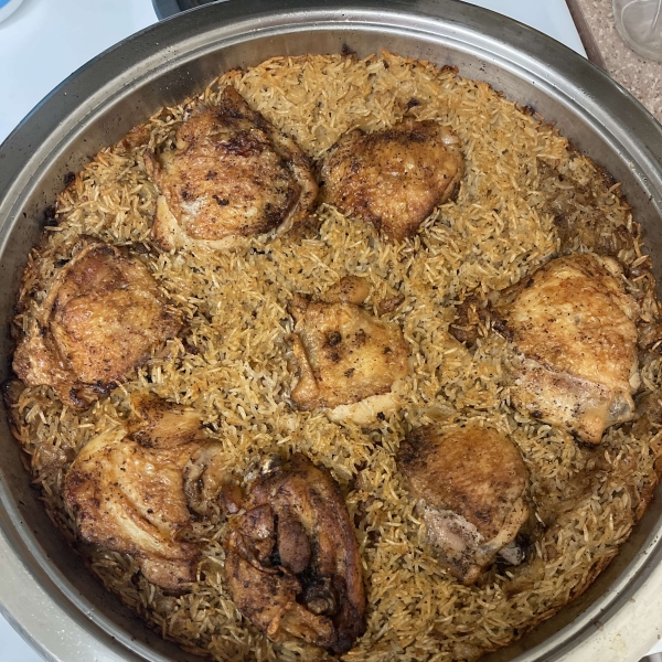 One-Pot Crispy Chicken and Rice