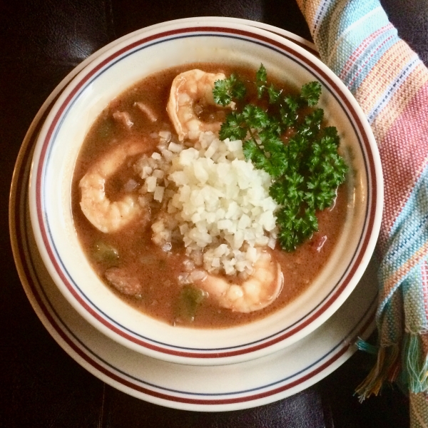 Healthier Slow Cooker Gumbo