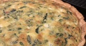 Green Chile Spinach Quiche