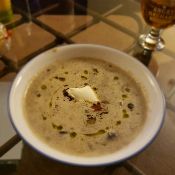 Mushroom and Gorgonzola Soup