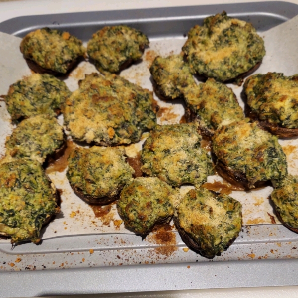 Spinach Stuffed Portobello Mushrooms