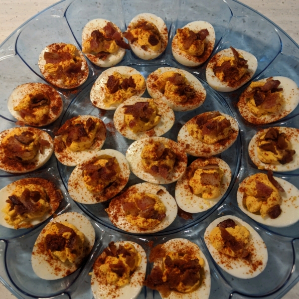 Sriracha Deviled Eggs