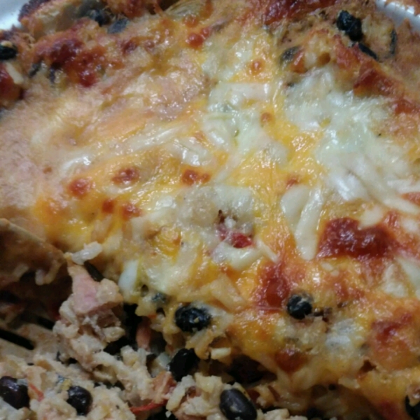 Cheesy Black Bean Casserole