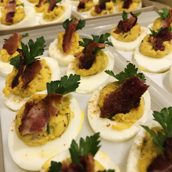 Bacon-Balsamic Deviled Eggs