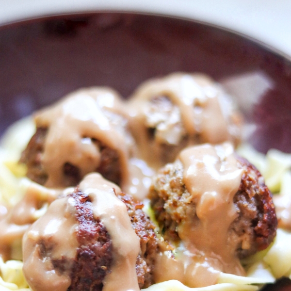 French Onion Beef Meatballs