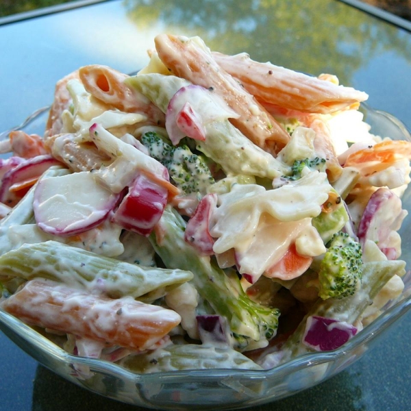 Creamy Vegetable Pasta Salad