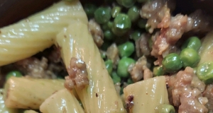 Pasta with Peas and Sausage