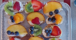 Goat Cheese Crostini with Honey and Fruit