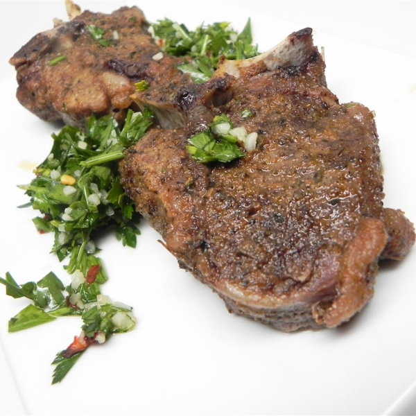 Lamb Shanks with Cilantro Sauce