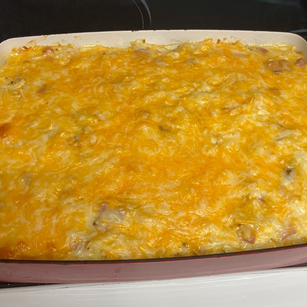 Cheesy Ham Potato Bake