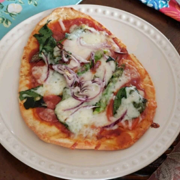 Naan Veggie Pizza