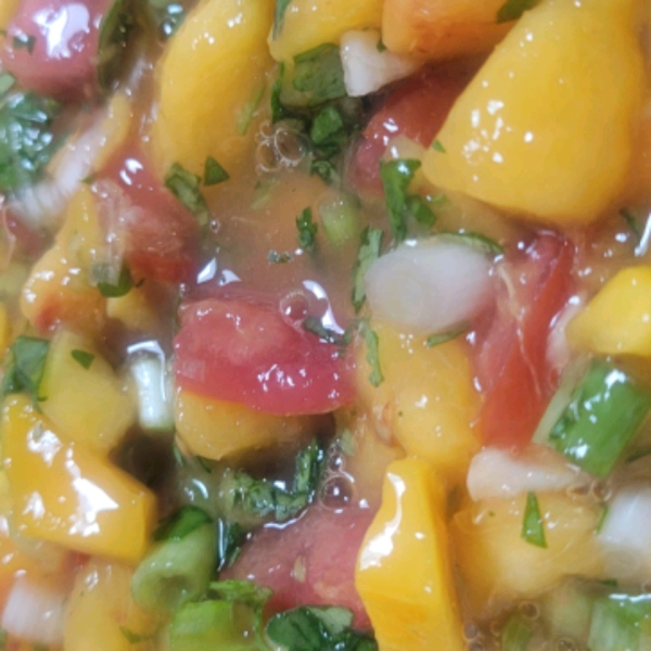 Mango, Peach and Pineapple Salsa