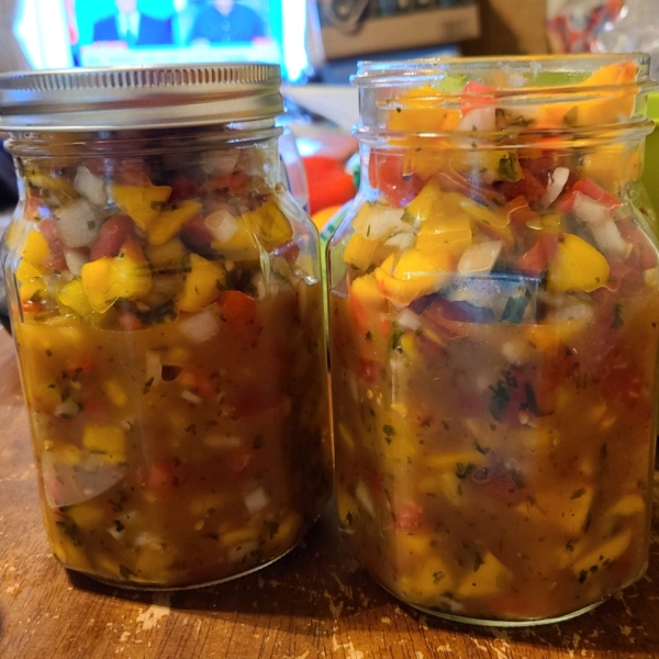 Mango, Peach and Pineapple Salsa