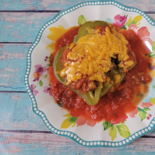 Mexican-Style Chicken-Stuffed Peppers