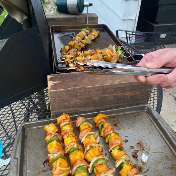 Ultra Easy Pineapple Chicken Kabobs