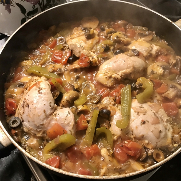 Ellen's Chicken Cacciatore