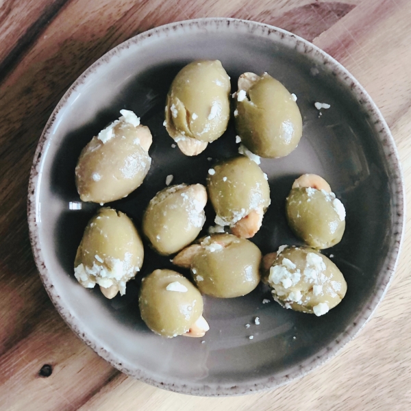 Spanish Stuffed Olive Tapas with Feta