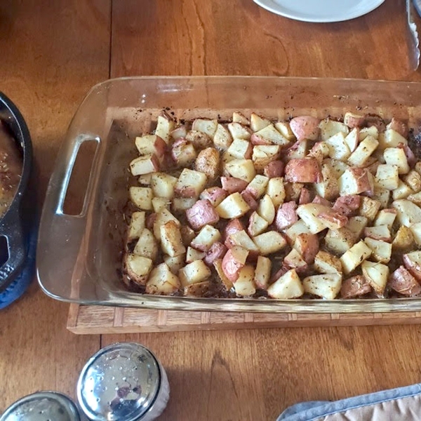 Rosemary Potatoes with Roasted Heads of Garlic