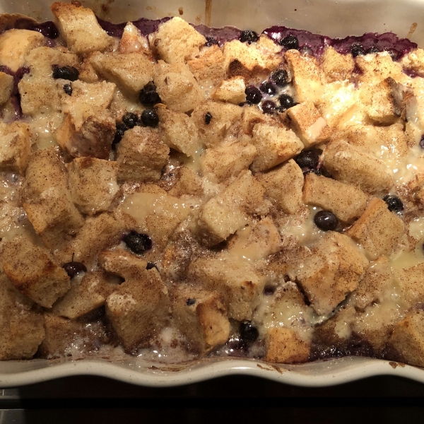 Beth's Blueberry Bread Pudding