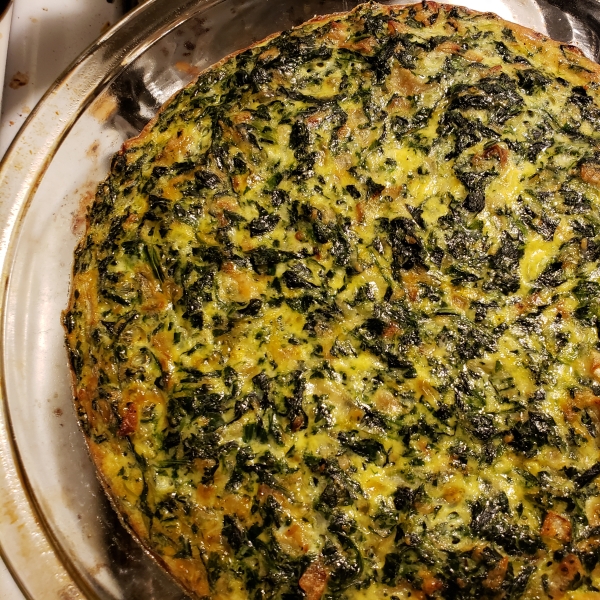 Crustless Spinach Quiche