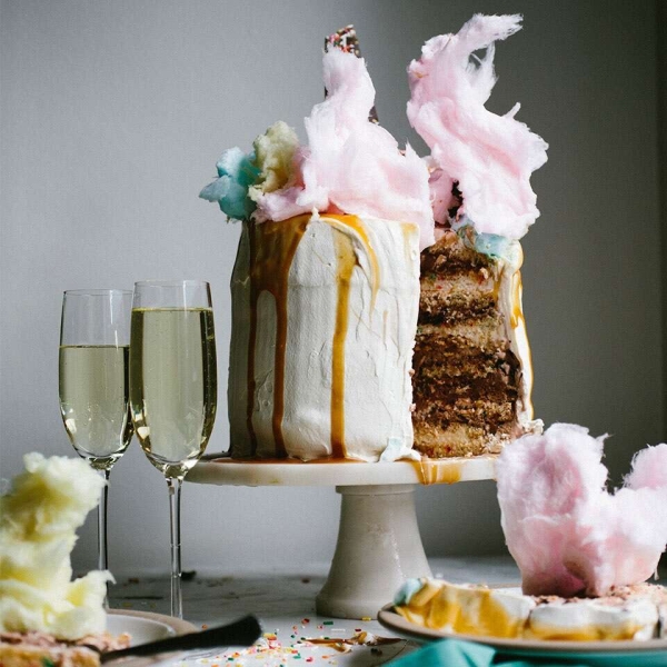 Champagne Funfetti® Ice Cream Cake